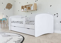 Дитяче ліжко Коколіно 200х90 Біле з ламелями