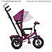 Дитячий велосипед з USB Turbotrike M 3115HA триколісний, колеса надувні, ПУ, світло, льон Фіолетовий, фото 3