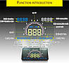 HUD OBD E350 5,8" Автомобільний проектор приладовій панелі на лобове скло, фото 6