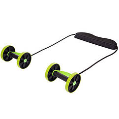 Колесо для преса багатоканальне ролик для преса Zelart 2447 Green-Black