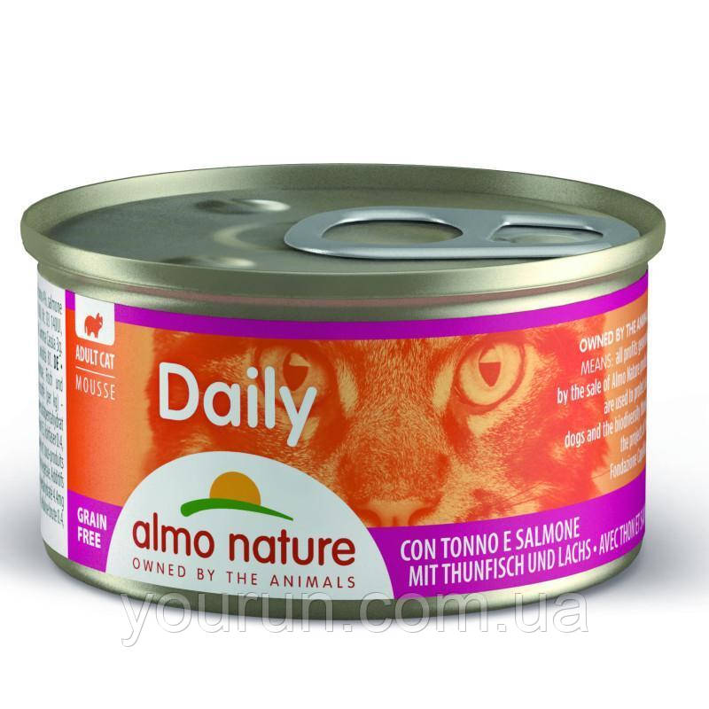Альмо Nature (Альмо Натюр) Daily Menu Cat - Консервований корм "Мус з качкою" для кішок 85гр, фото 1