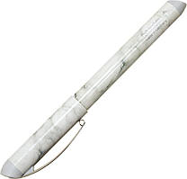 Ручка чорнильна "Schneider" №S167743 Glam Vip 0,7мм синя,корпус мармурово білий(10)