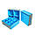 Органайзер-тумба для зберігання з 3 ящиками з тканини (Блакитний), фото 2