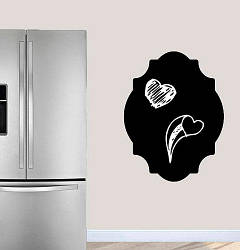 Крейдяна наклейка Форма 02 вінтаж візерунок грифельні наклейки для малювання крейдою на стіну 300х390 мм