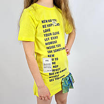 183-08жел Дитяче літнє плаття трикотаж тм Miss Feriha, фото 4