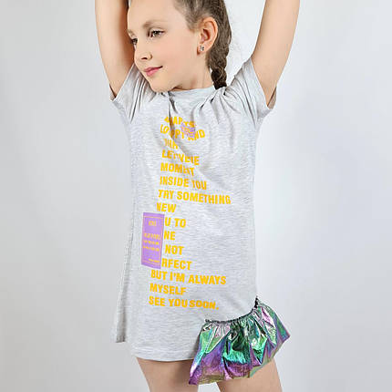 183-08сер Дитяче плаття для дівчинки тм Miss Feriha, фото 1