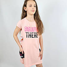 2469роз Плаття рожеве з кишенями для дівчинки тм Blueland, фото 3