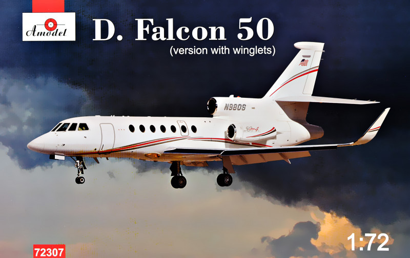 DASSAULT FALCON 50. 1/72 AMODEL 72307