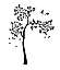 Наклейка на стіну Високе дерево з пташками (великі вінілові наклейки на шпалери дерева) матова 1000x1400 мм, фото 4