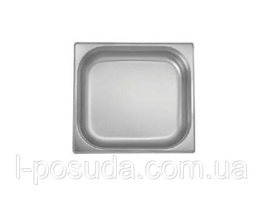 Сталевий гастроконтейнер GN2/3-40 3л нержавіюча сталь, фото 1