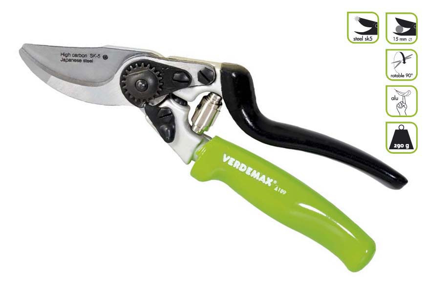 Секатор Выгнутый Садовый, Профессиональный, 21 См (тип "ножницы"), Арт ...