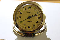 Настольные советские часы будильник Слава (SLAVA) Made in ussr