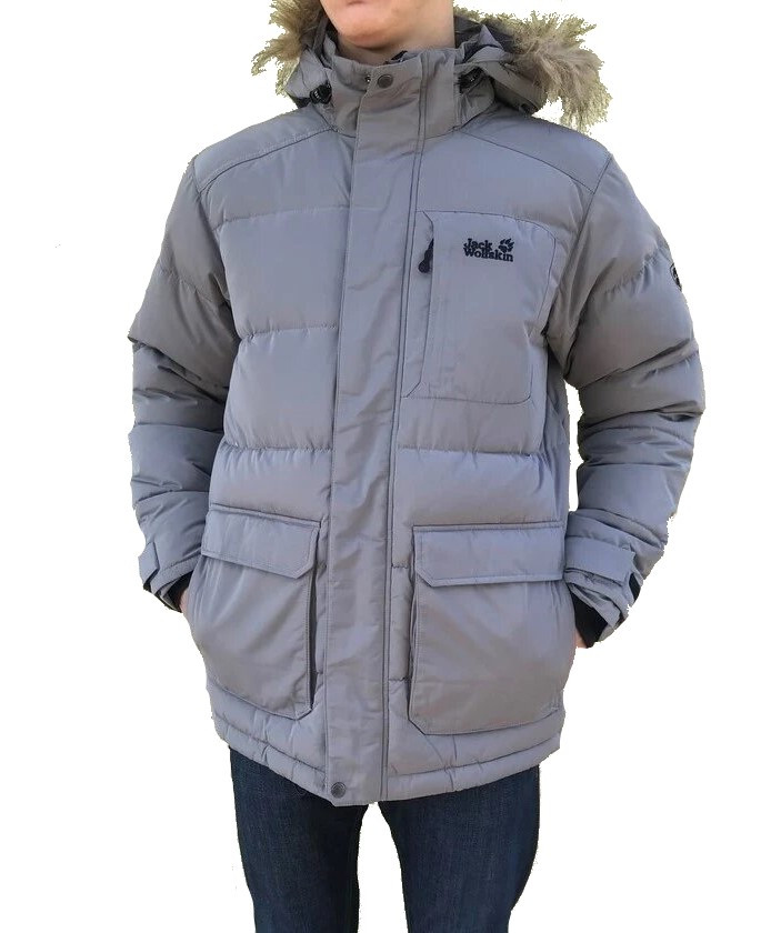 Пуховик чоловічий Jack Wolfskin Lakota Down Jacket JW1203791 Grey S