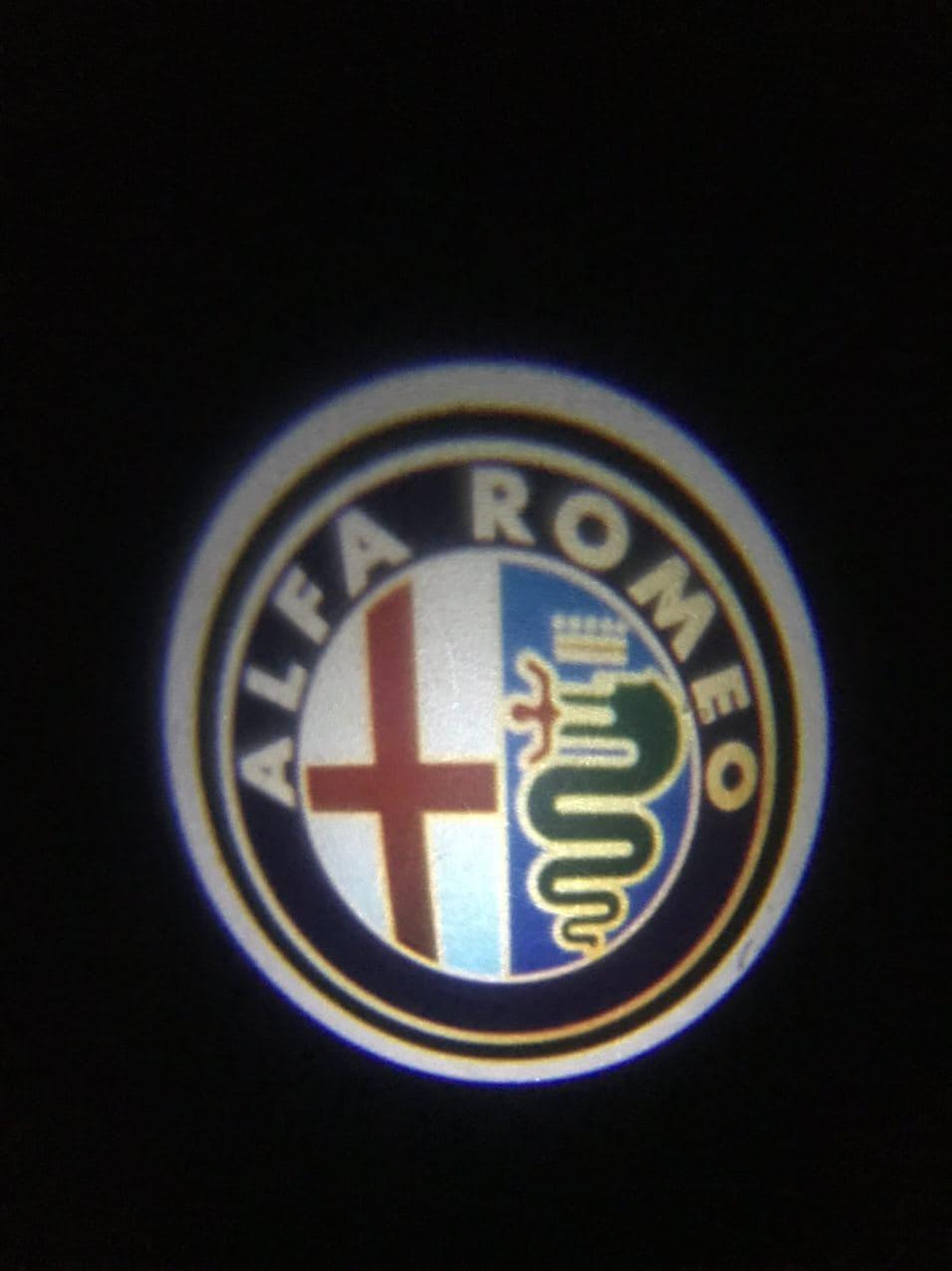 Підсвічування дверей авто з логотипом ALFA ROMEO (універсальна - врізна) G4 5вт LED LOGO