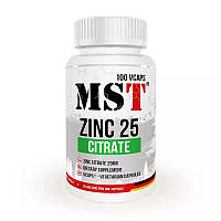 Цинк MST Zinc Citrate 25 mg 100 капсул
