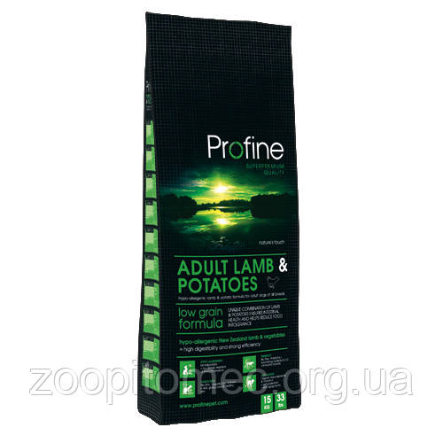 Profine (Профайн) Adult Lamb Корм для дорослих собак усіх порід з яловичиною та ягням, 3 кг