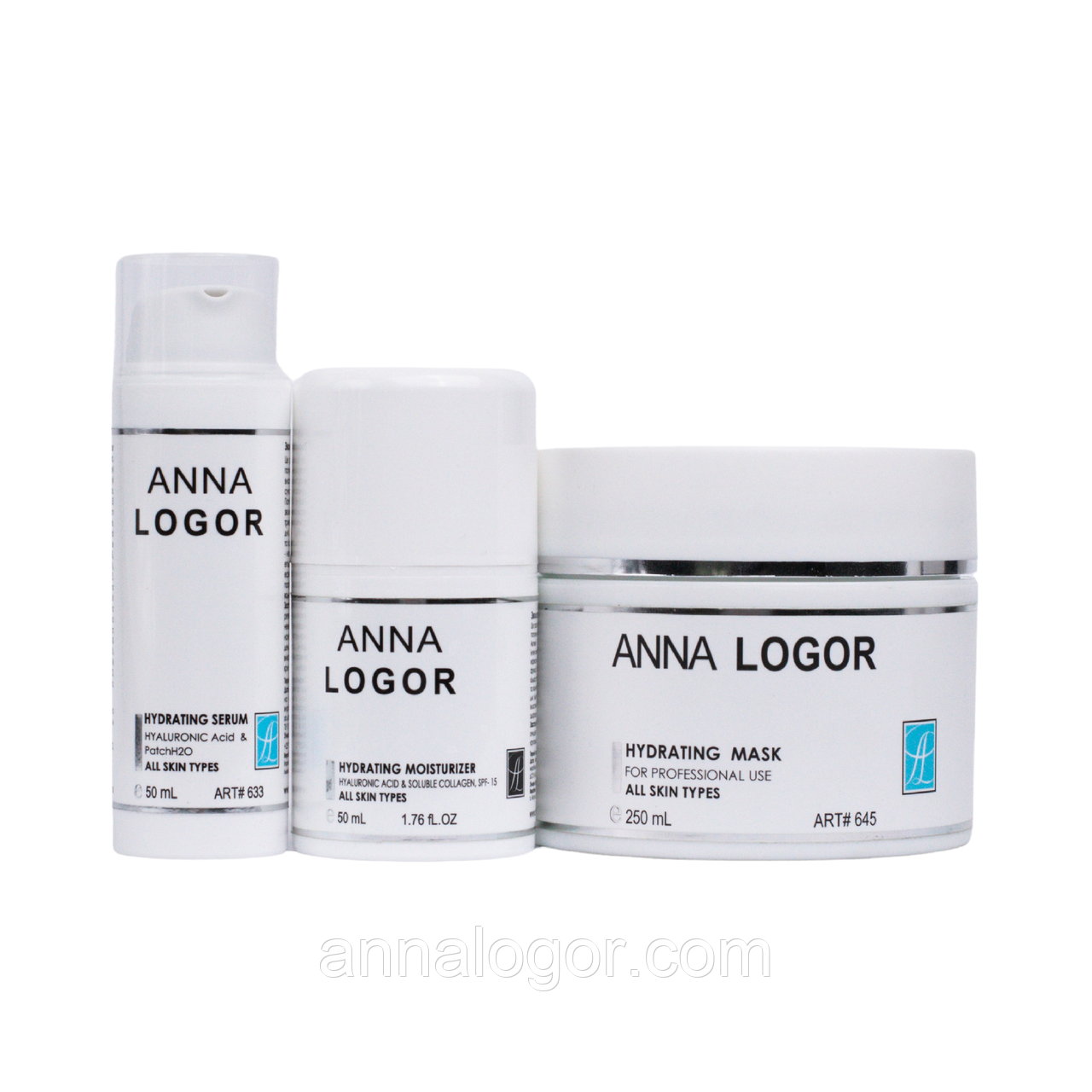 Набір косметики Anna LOGOR Deep Moisturizing Kit Базовий догляд Серія для інтенсивного зволоження шкіри обличчя