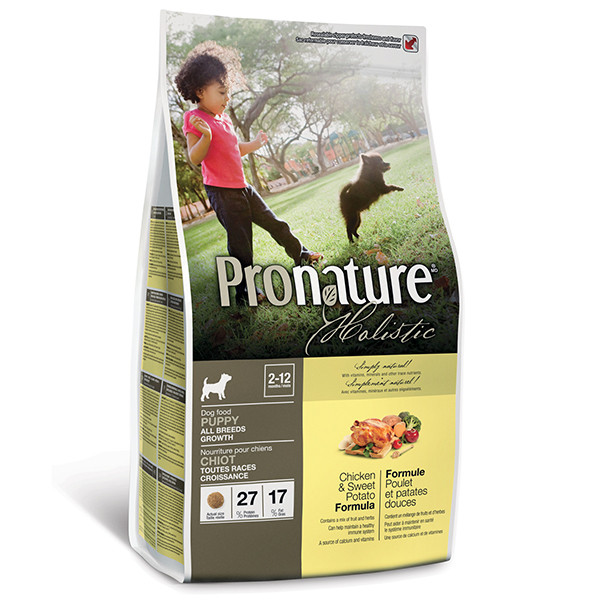 Сухий холістик корм для цуценят Pronature Holistic Puppy Chicken&Sweet Potato курка та батат 2.72 кг (ПРХСЩ2_72)