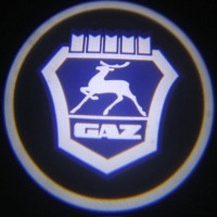 Підсвічування дверей авто з логотипом GAZ (універсальна - врізна) G4 5вт LED LOGO