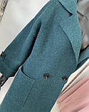 Шикарне пальто смарагдового кольору, фото 3
