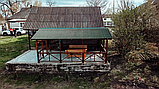 Дерев'яна альтанка 4 на 6 м, розбірна (на 20-24 осіб), фото 6