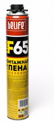 Монтажная пена с увеличенным выходом Belife PRO-F65 (профессиональная монтажная пена) - фото 1 - id-p1415638356