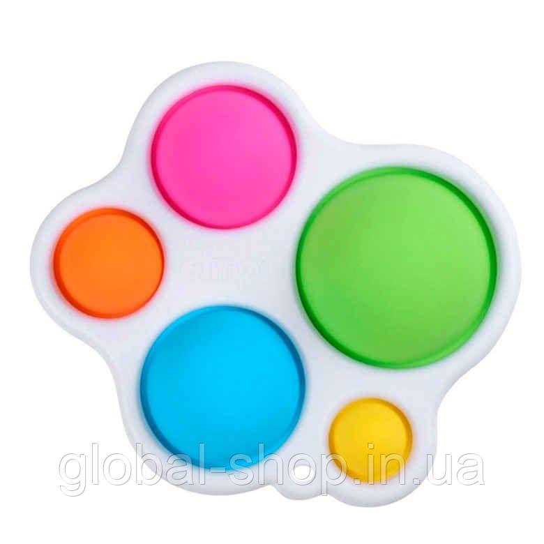 Іграшка Симпл Димпл антистрес 13*15 см Simple Dimple 5пухирок Фігурний