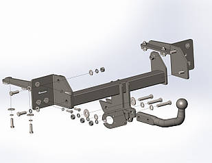 Фаркоп HONDA CR-V USA кросовер 2017--