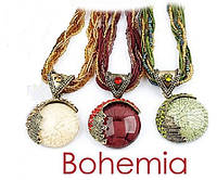 Подвеска ожерелье из бисера Богемия 50см