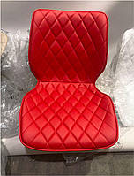 Стілець Toni GD — Modern Base червоний 1007 шкірозамінник на золотій хрестовині на стопах, фото 2