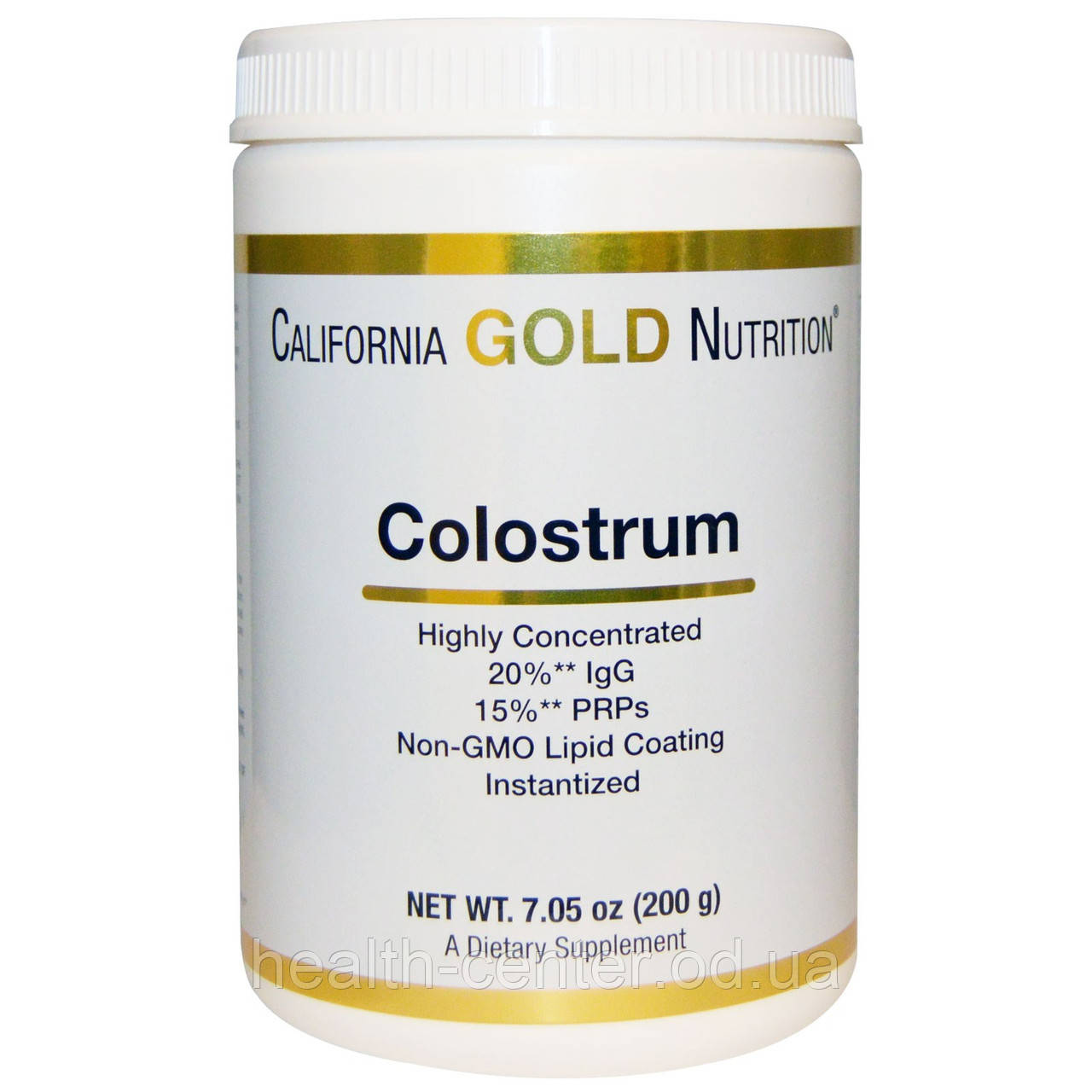 Молозиво Колострум+ трансфер-фактор 200 г для імунітету California Gold Nutrition USA