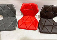 Стілець Torino 4BK-Base сірий 1004 велюр, на чорній квадратній опорі з регулюванням висоти сидіння, фото 9