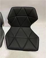 Стілець Torino GD-Modern Office чорний шкірозамінник на золотій хрестовині з коліщатками, фото 6