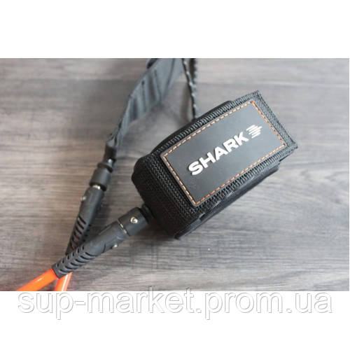 Лиш витой Shark Foot Leash Coiled Leash, 10', Black - фото 3 - id-p1415707749