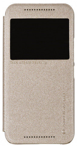 Чохол книжка для HTC One M9 - Nillkin Sparkle Золотий