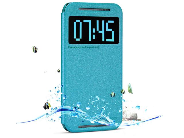 Чохол книжка для HTC One M8 - Nillkin Sparkle Синій