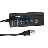 USB 3.0 хаб Розгалужувач на 4 порти Юсб Концентратор HUB DK-303, фото 11