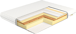 Ортопедичний матрац Еколатекс Меморі Cocos/Меморі Кокос безпружинний (латекс + меморі + кокос)