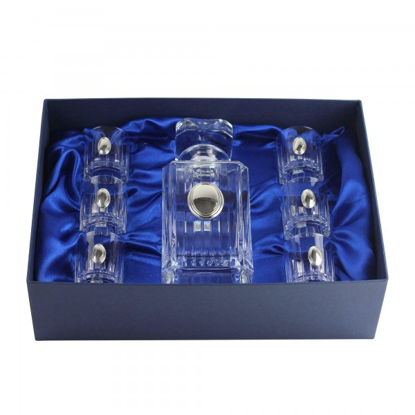 Кришталеві чарки і графин набір Boss Crystal