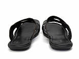 Взуття великих розмірів чоловіча Капці шкіряні чорні Rosso Avangard Slipper Black Flotar BS, фото 3