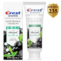 Зубна паста вибілювальна Crest Whitening Therapy Charcoal Tea Tree Oil Хрест 3Д Вайт з олією чайного дерева