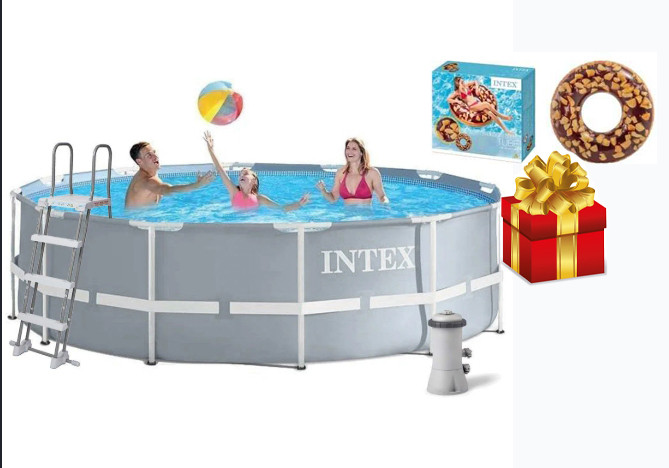 Басейн каркасний Intex 26716 Prism Frame 366 x 99 см (2 006 л / год, сходи)