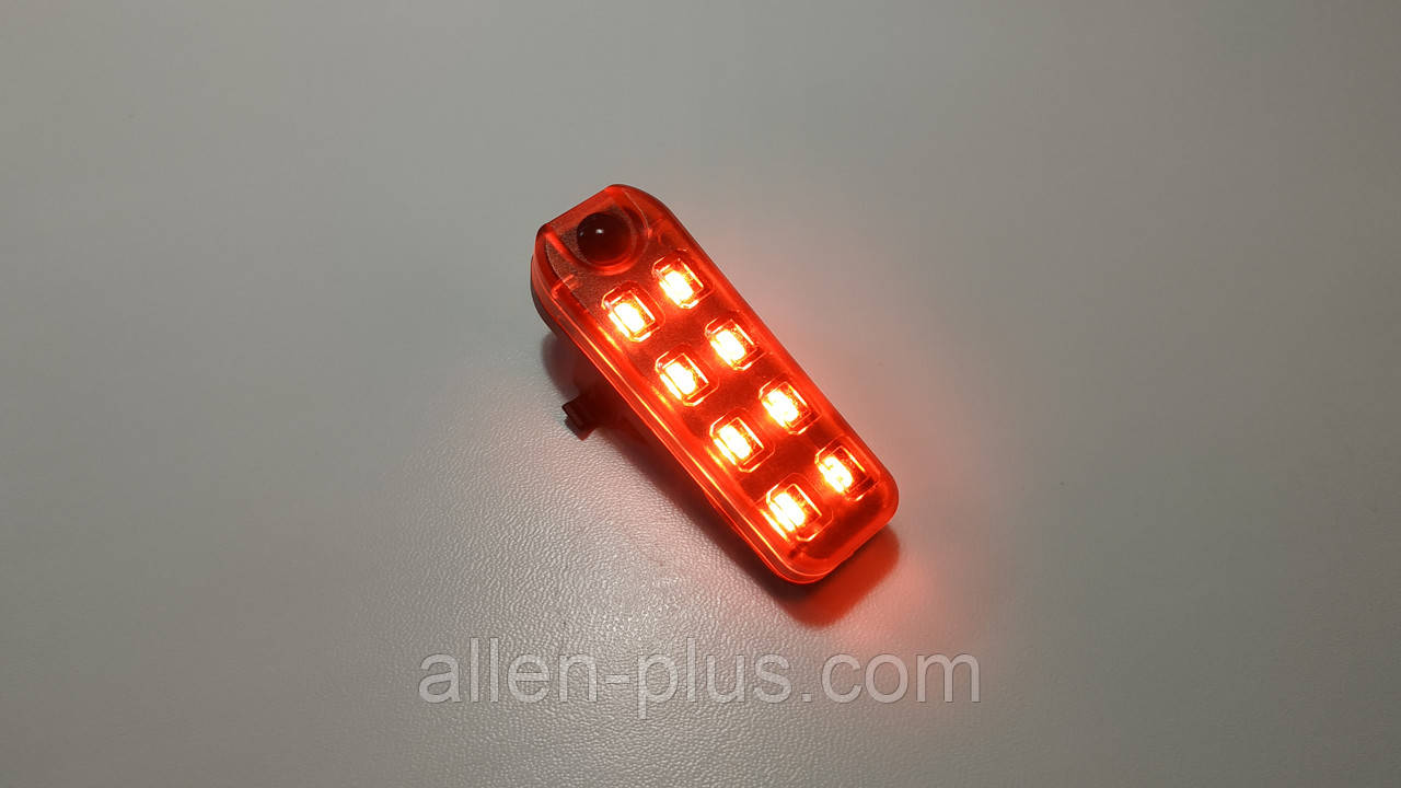 Велосипедний світлодіодний ліхтар задній QX-W08A (СТОП) (акумуляторний)