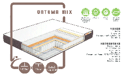 Ортопедичний матрац Оптима mix/ Оптима Мікс пружинний (залежна пружина — покет)