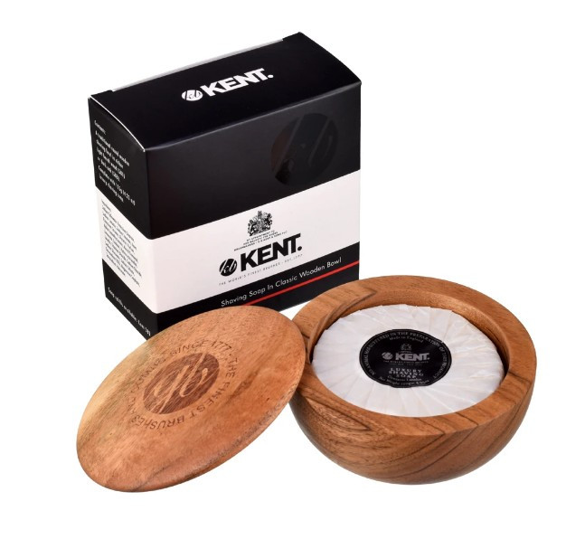 Мило для гоління Kent Shaving Soap with Dark Oak Bowl 120 гр