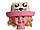 Капелюх для дівчаток із вушками котика молочно-рожевого кольору, фото 3