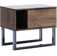 Тумба приліжкова в стилі Loft Quadro/Квадро 1шх Дуб Фрегат ТМ Міро Марк