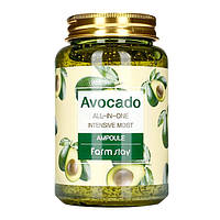 Сироватка для обличчя з екстрактом авокадо FarmStay Avocado All-in-one Intensive Moist Ampoule 250 мл