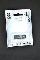 Флеш-накопитель Usb 8Gb 4you 117 Metal series Black