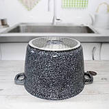 Каструля-казан із гранітним антипригарним покриттям 10.2 л 28 см Edenberg EB-8009 Індукційний казан із кришкою, фото 5